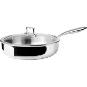 Ibili Natural Triply 24 Cm Frying Pan Argenté