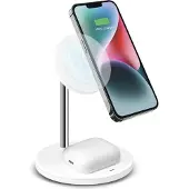 SBS Station de recharge verticale 2‑en‑1 pour smartphones/AirPods