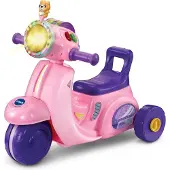 Vtech Baby 2 in 1 Loopscooter Rose, 1 an/an, Sons, Fonction parlante, Piles nécessaires, AA, Plastique
