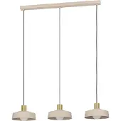 Eglo Lampe suspendue Valdiola 3 brun sable clair