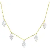 Valero Pearls Chaîne or / blanc