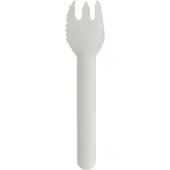 Papstar Fourchettes à gâteaux en papier "pure", longueur : 127 mm, blanches (100x)