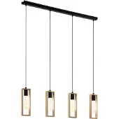 Eglo Lampe à suspendre Littleton bois/acier brun