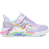 SKECHERS Baskets 'Unicorn Chaser' turquoise / jaune / lavande / rose clair
