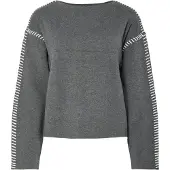 Y.A.S Stitcha Sweater Gris L Femme