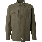 Levi's Auburn Worker Long Sleeve Shirt Vert L Homme