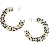 Fräulein Wunder Boucles d'oreilles 'Acetat Abby' beige
