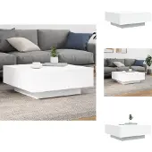 vidaXL Table basse blanche 80x80x31 cm Bois composite