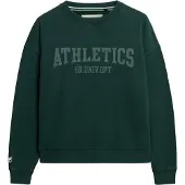 Superdry Athletic Ess Relaxed Fit Sweatshirt Vert XS Femme
