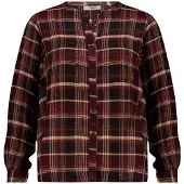 Deeluxe Chemisier 'LEANDRI' gris / rouge / bordeaux