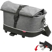 Asista 0265UK Sacoche de porte-bagages Rackpack City ,38x21x25cm, env.900g, tweed, gris
