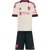 Adidas Liverpool Fc 25/26 Mini Away Junior Set Noir 3-4 Years Enfants