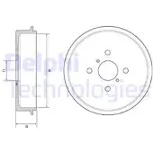 Delphi Tambour de frein BF552