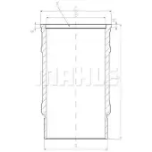 MAHLE ORIGINAL Chemise de cylindre 001 LW 00143 001 adaptée pour MERCEDES-BENZ ACTROS MP4 / MP5 256,0 mm 142,0 mm