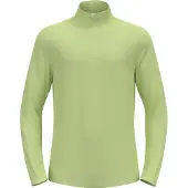 Odlo Hommes Roy Mid Layer avec demi-fermeture à glissière, hommes - , Couleur:40452 shadow lime - lime Cream, Taille:S
