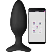 Lovense Hush 2 M - Plug anal vibrant contrôlé par application (45 mm, noir)