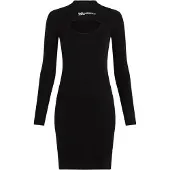 Karl lagerfeld JEANS Robes en maille noir / blanc