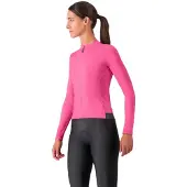 Castelli Espresso Thermal Long Sleeve Jersey Rose M Femme