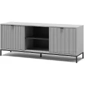 Vicco Meuble tv Eliza Gris 150x60cm avec 2 portes, Model 56402