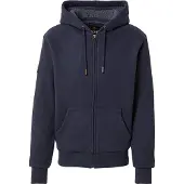 Superdry pour homme. M2014502A Sweat-shirt Borg doublé marine (M), Casuel, Coton, Manche longue