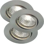 Nordlux Lot de 3 spots Triton métal