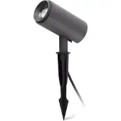 Faro Plom - spot de sol sur piquet - 16 x 8 x 38 cm - 8,5W LED inclus - IP64 - gris foncé