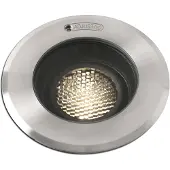 Faro Geiser Orientable - spot rond pour l'extérieur - Ø 130 mm, Ø 116 mm à encastrer - 7W LED inclus - IP67 - acier inoxydable satiné
