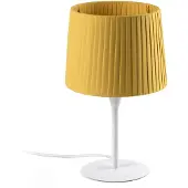 Faro SAMBA Mini lampe de table blanc/soie polyester jaune 64316-36