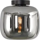 Artdelight Plafonnier Preston-24 avec verre fumé