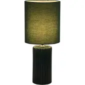 Searchlight Lampe de table verte Groove céramique