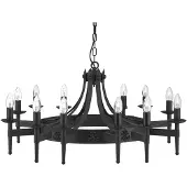 Searchlight Lustre de château Cartwheel II Ø 105 cm