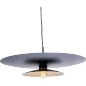 Artdelight Suspension Linares parapluie noir Ø 50cm