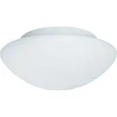 Searchlight Plafonnier, acier, opale, verre, blanc, intensité lumineuse variable, IP44