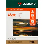 Lomond Papier Photo Mat 120 G/m² A3 100 Feuilles