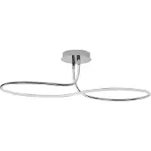 Nova Luce Plafonnier Fungo Boucle chromée
