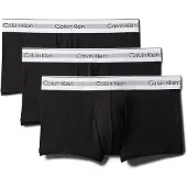 Calvin Klein 000nb3956a Boxers 3 Units Noir S Homme