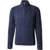 Superdry Jacob Half Zip Sweater Bleu S Homme