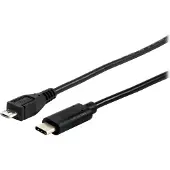 Equip 12888407 USB Kabel USB 2.0 1 m Micro-USB B USB C Schwarz