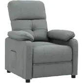 vidaXL Fauteuil relax gris foncé Tissu