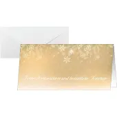 Sigel 25 Weihnachtskarten Golden Christmas Night DIN lang (25 pcs)