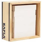 Kapla C40 BL 40 QUADRATE, plaquettes en bois blanc
