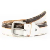 BA98 Ceinture gris / blanc