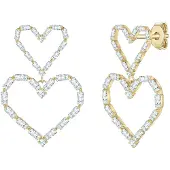 Yokoamii Boucles d'oreilles jaune d'or