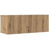 vidaXL Armoires murales TV 2 pcs. Chêne Artisan 80x30x30 cm