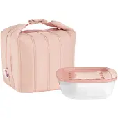 Guzzini Sac Isotherme Rose Avec Boîte Hermétique Bio