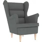 vidaXL Fauteuil gris foncé 74x84x100 cm tissu