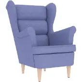 vidaXL Fauteuil bleu jean 74x84x100 cm tissu