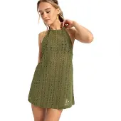 Roxy Golden Hours Cover-up Sleeveless Dress Vert XL Femme