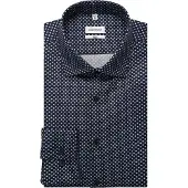 Seidensticker Chemise business 'Schwarze Rose' bleu foncé / blanc