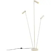 QAZQA Lampadaire moderne beige 3 lumières GU10 35mm - Thomas